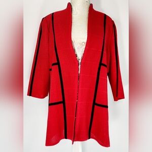 Ming Wang heritage fit sweater blazer